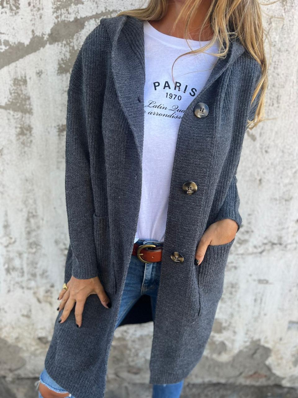 Aria – Longline Knitted Cardigan